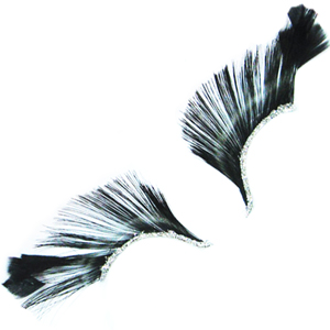 Black Feather Eyelashes