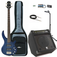 Black Knight CB-42M2 Bass Guitar Blue Satin  
