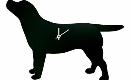 Black Labrador Clock with Wagging Tail 3184CX