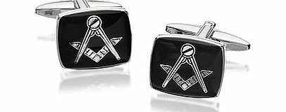Black Masonic Cufflinks - 015205