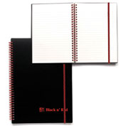 Black n Red A4 Wiro Hardback Notebook