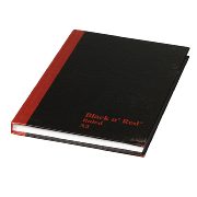 Black n Red A5 Casebound Manuscript Book