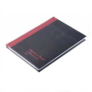 Black n Red A6 Casebound Manuscript Book with Index