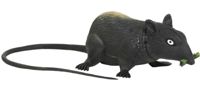 Black Rat with Squeak 13cm