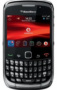 BlackBerry  Curve 3G 9300 Mobile Phone on Vodafone Pay As You Go (PAYG) Black-Chrome