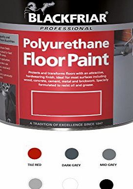 Blackfriar Polyurethane Floor Paint for Indoor Outdoor Use 5L Dark Grey