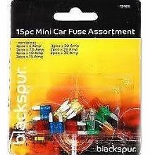 Blackspur BB-FS102 Mini Car Fuse Assortment