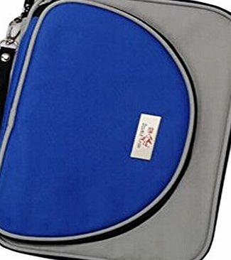 Blancho Cool Oblong Table Tennis Racket Cover Ping Pong Bat Bag Blue/Gray