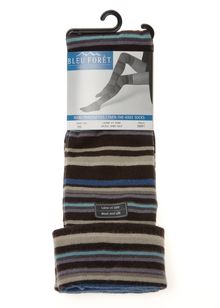 Wool & Silk striped over the knee socks