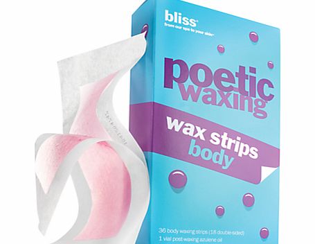 Bliss Poetic Wax Strips, Body