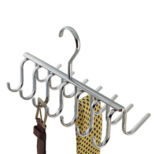 Bliss Products Axis Wardrobe Storage Chrome Tie And Belt Hanger