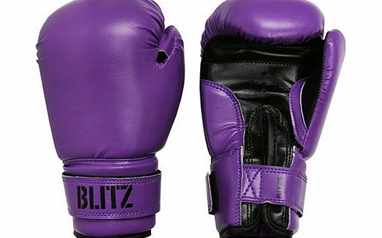 Blitz Sport Kids PU Boxing Gloves - Purple