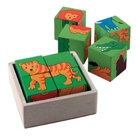 block Puzzle Jungle Animals