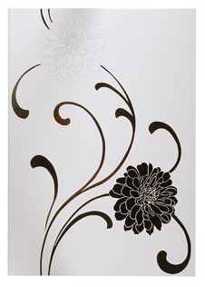 Bloom White and Black Decor