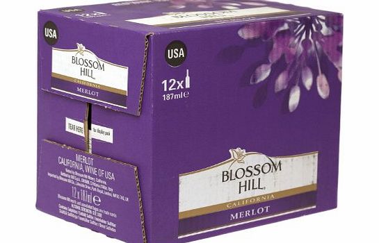 Blossom Hill Merlot 18.75cl Miniature Red Wine - 12 Pack
