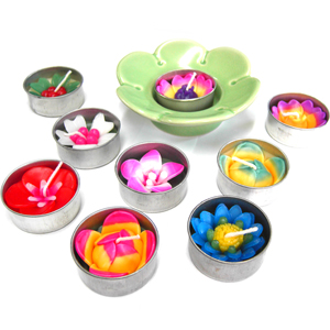 blossom Scented Candles with Tealight Holder