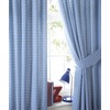 Blue Check - Kids Bedroom Curtains.