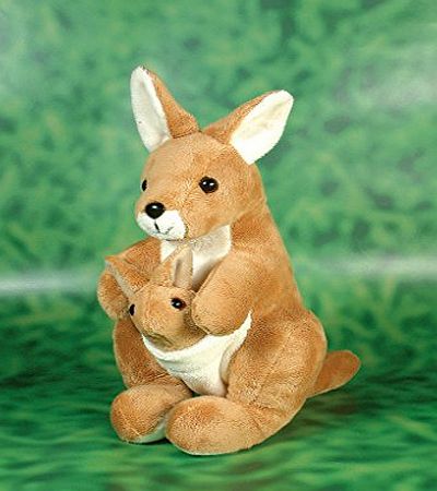 Blue Frog Toys Kangaroo soft toy (with joey)