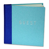 Blue guestbook