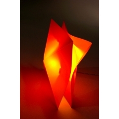 Hollow Orange and Yellow Table Light