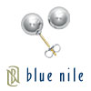 Blue Nile Ball Earrings in Sterling Silver (8mm)