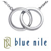 Blue Nile Double Rings Necklace in Sterling Silver