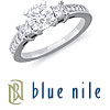Blue Nile Engagement Ring: 18K White Gold Diamond Ring