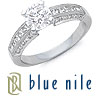 Engagement Ring: Platinum Pave Diamond Ring