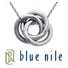 Blue Nile Intertwined Rings Pendant in Sterling Silver