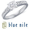 Blue Nile Pave Diamond Cathedral Ring in Platinum