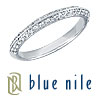 Blue Nile Pave-Set Diamond Wedding Ring in Platinum