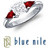 Blue Nile Pear-Shaped Ruby Ring in Platinum
