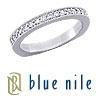 Blue Nile Platinum Milgrain Pave Ring