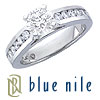 Blue Nile Platinum Setting with Channel-Set Diamonds