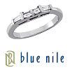Blue Nile Platinum Tapered Baguette Ring