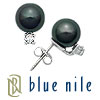 Blue Nile Tahitian Cultured Pearl and Diamond Earrings in