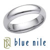 Blue Nile Wedding Ring: Platinum 5mm Domed Comfort-Fit