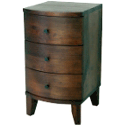 Blue Star - Seville Walnut 3 Drawer Chest