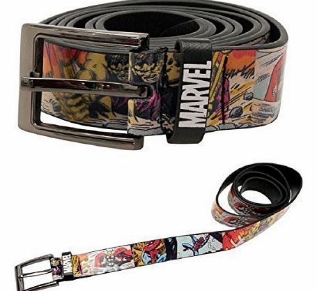 Bluebell Retail Mens Marvel Superhero Fashion Belt Comic Book Style (Medium)