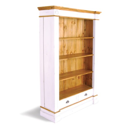 French Painted Large Bookcase - plum