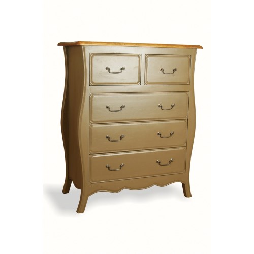 French Painted Monique 23 Drawer Chest - olive