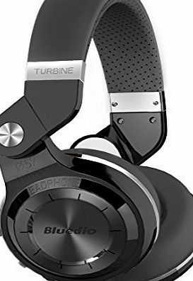 Bluedio T2S (Turbine 2 Shooting Brake) Bluetooth stereo headphones wireless headphones Bluetooth 4.1 headset on the Ear headphones Gift Package (Black)