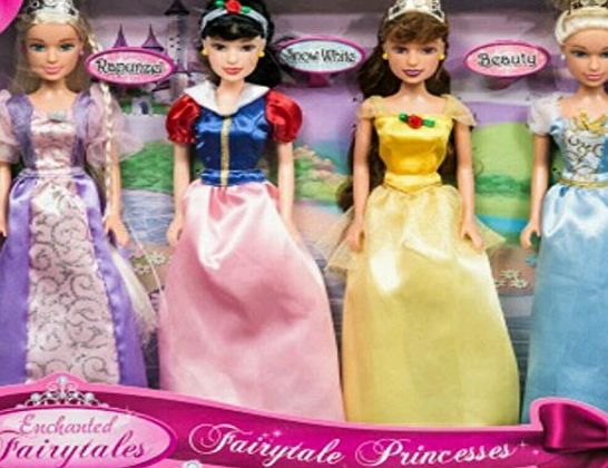 BM Fairytale Princess Dolls 4 Pack Toy Girls Kids