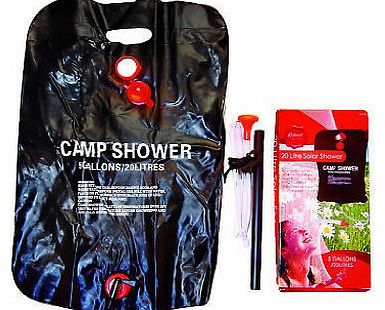 BML 20 Litre Outdoor Portable Solar Powered Camping Shower Camp Festival Fishing Beach
