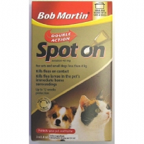 Bob Martin Double Action Dog and Cat Spot On - PLUS FREE FLEA BOMB