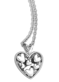 Silver Fate Heart Pendant by Bobby White `SCL 674