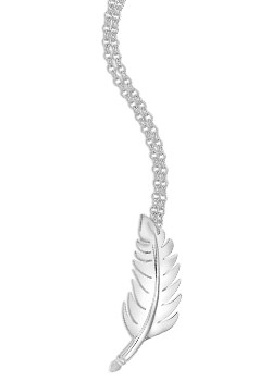 Bobby White Silver Messenger Feather Pendant by Bobby White