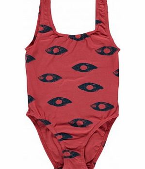 Bobo Choses Peeps Print 1-piece swimsuit Red `2 years,4
