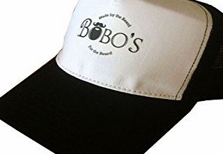 BOBOS BEARD COMPANY DESIGNER BLACK TRUCKER BASEBALL CAP SNAPBACK HAT