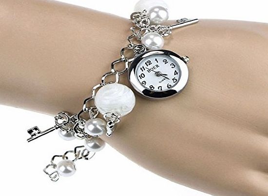 Bocideal TM) Fashion Women Girl Charms Bracelet Wrist Watch